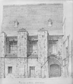 Emile Boeswillwad, Élévation de la façade sur cour, 1850 (cliché MAP)