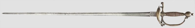 A sword for Russian officers of Guard Infantry, the blade from the reign of Catherine I (1684 - 1727), Russia, mid-18th century