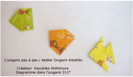 Atelier Origami KitoKito Poisson tropique 1
