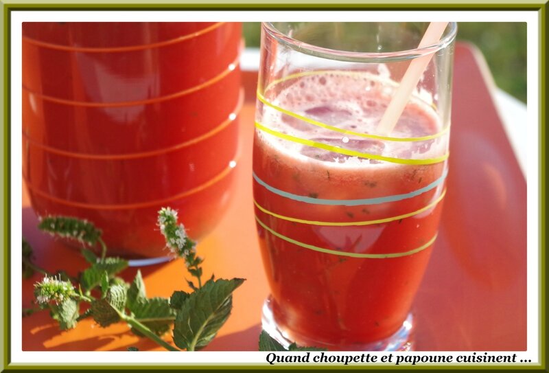 jus de pastèque et menthe fraiche-5189