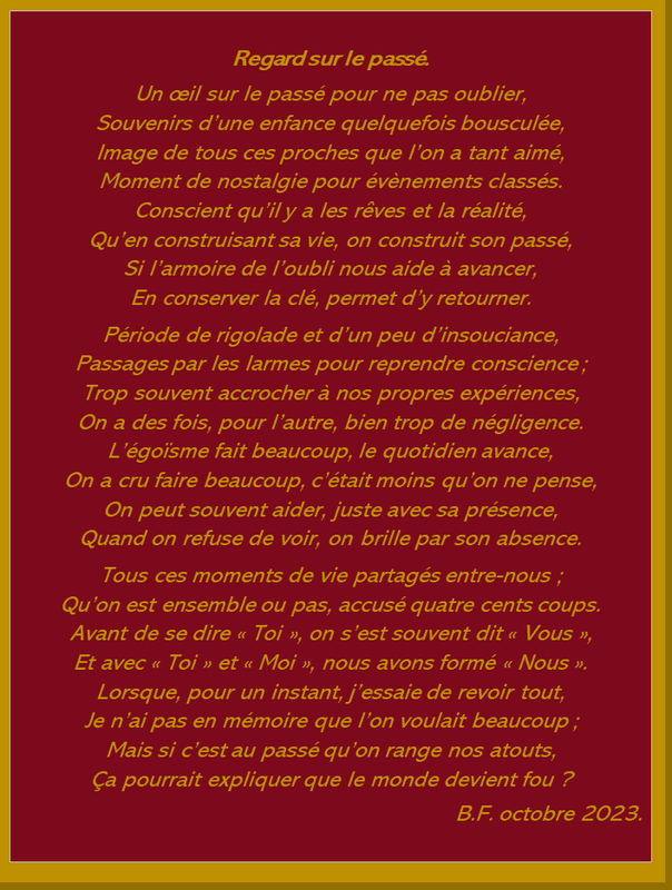 Regard sur le passé p142 m44