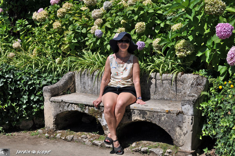 Banc à la Villa Rufolo à Ravello (Italie)