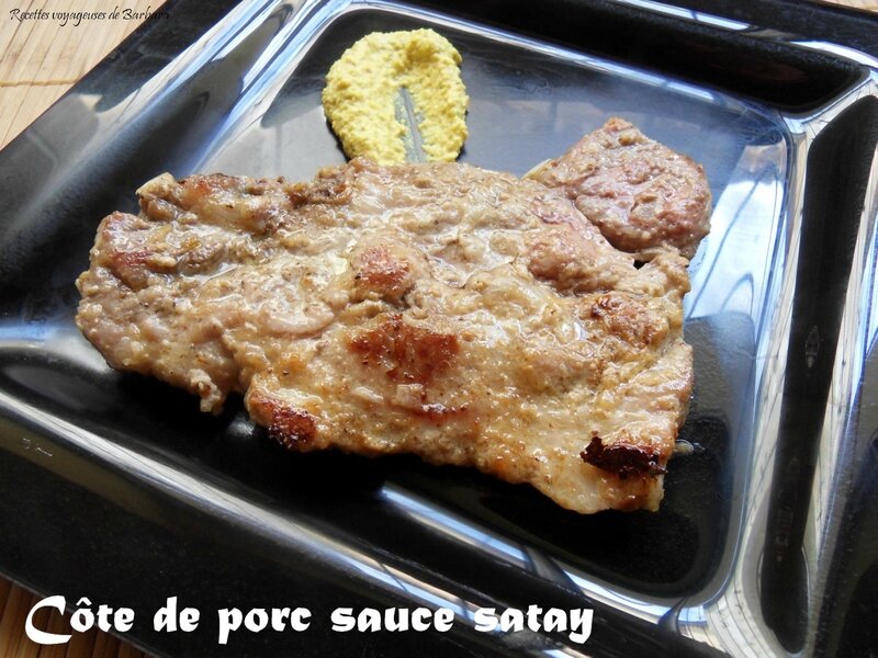 côtes de porcs sauce satay