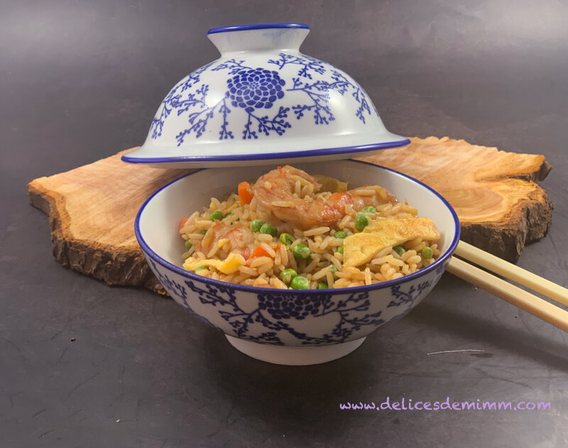 Riz sauté aux crevettes 3