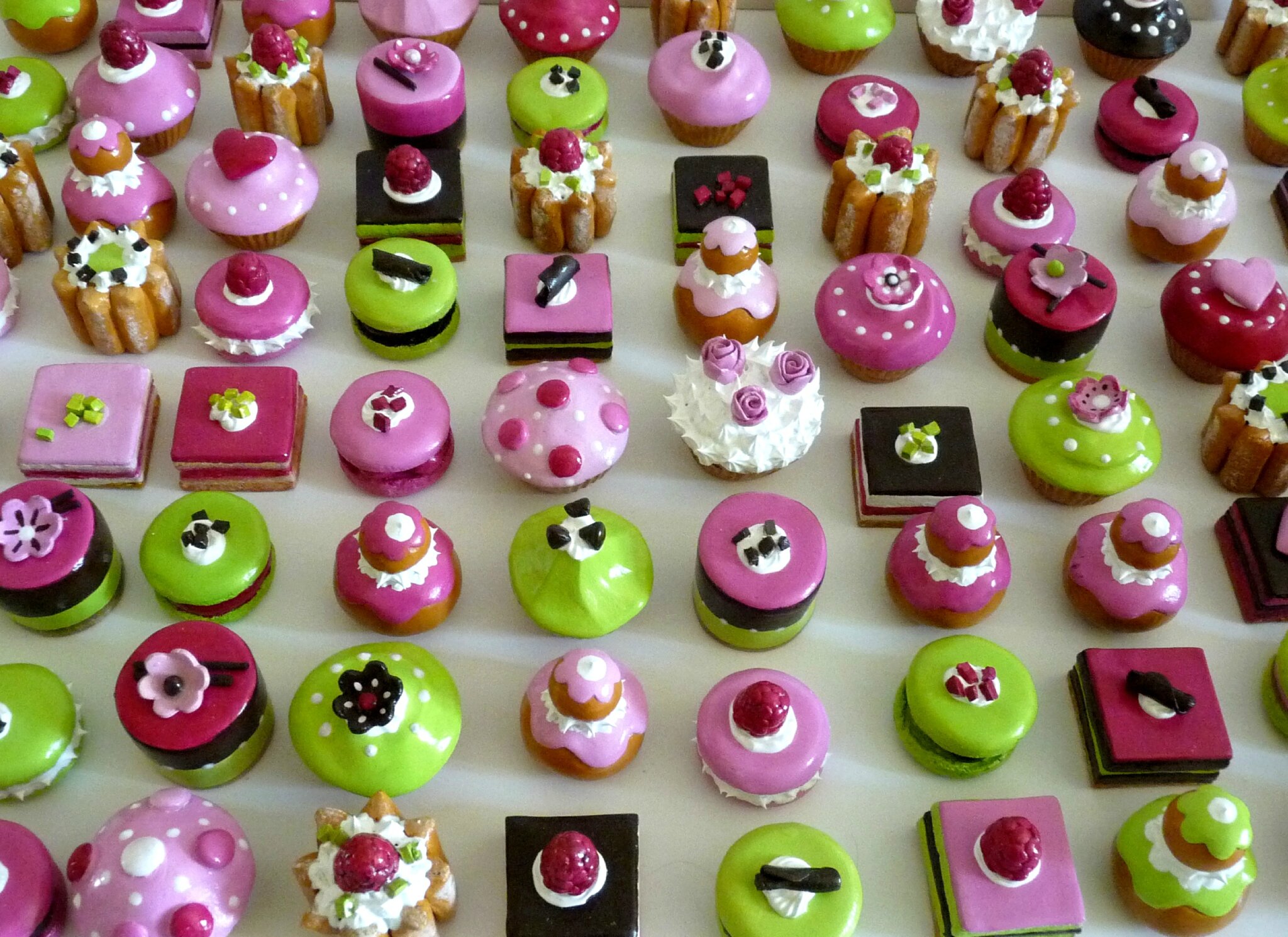 Mignardises aux couleurs d'un mariage