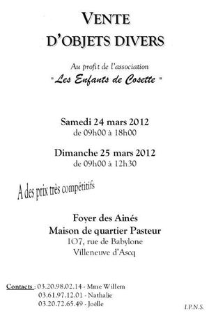 Affiche_bourse_24 et 25 Mars 2012 les enfants de cosette