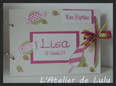 livre de naissance bonbon et gourmandise vert rose