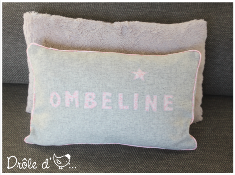 Coussin perso Ombeline