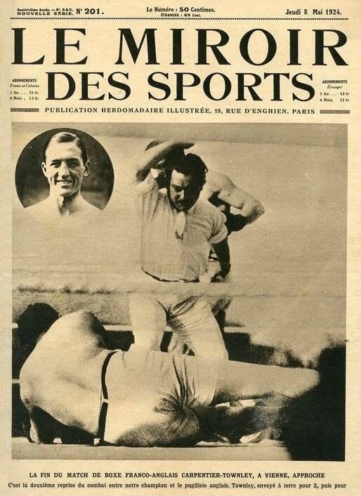 Georges Carpentier Le Miroir des Sports 8 mai 1924