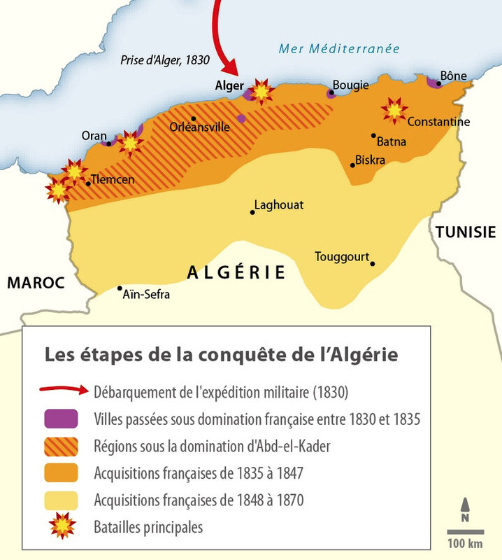 étapes conquête de l'Algérie