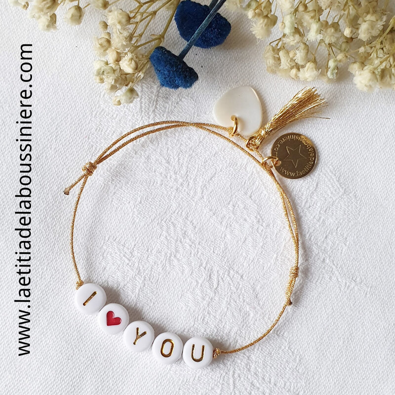 Bracelet Alphabet IloveYou - 9 €