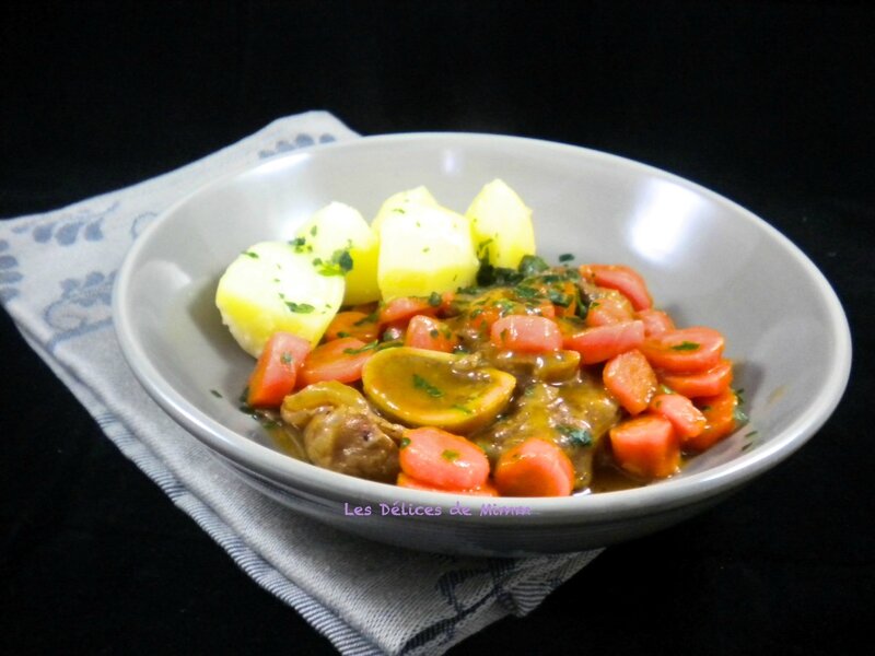 Jarret de veau au miel et aux carottes au Cookéo ou pas 5