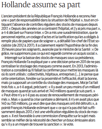 2020 05 26 SO Hollande assume sa part