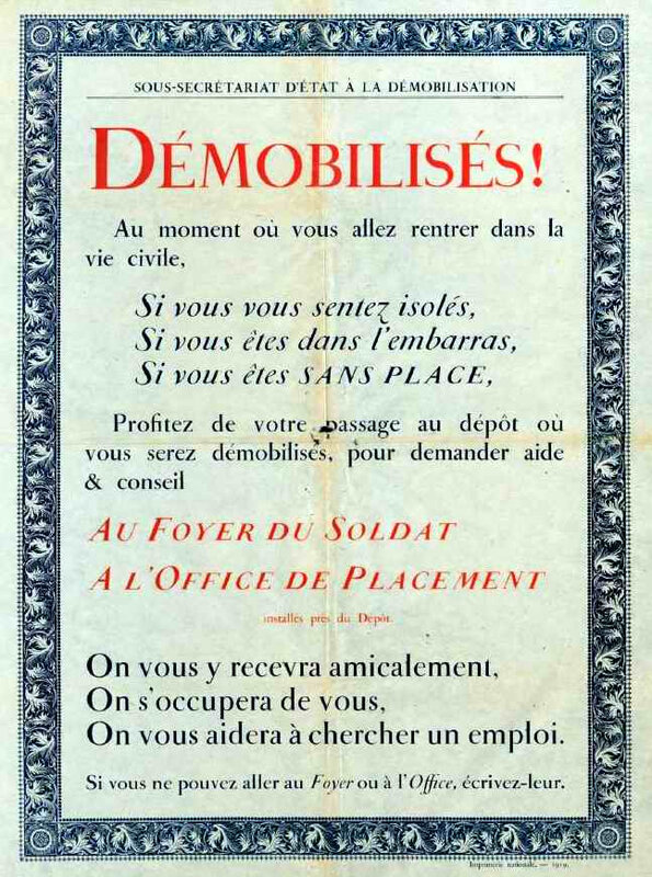 affiche démobilisation