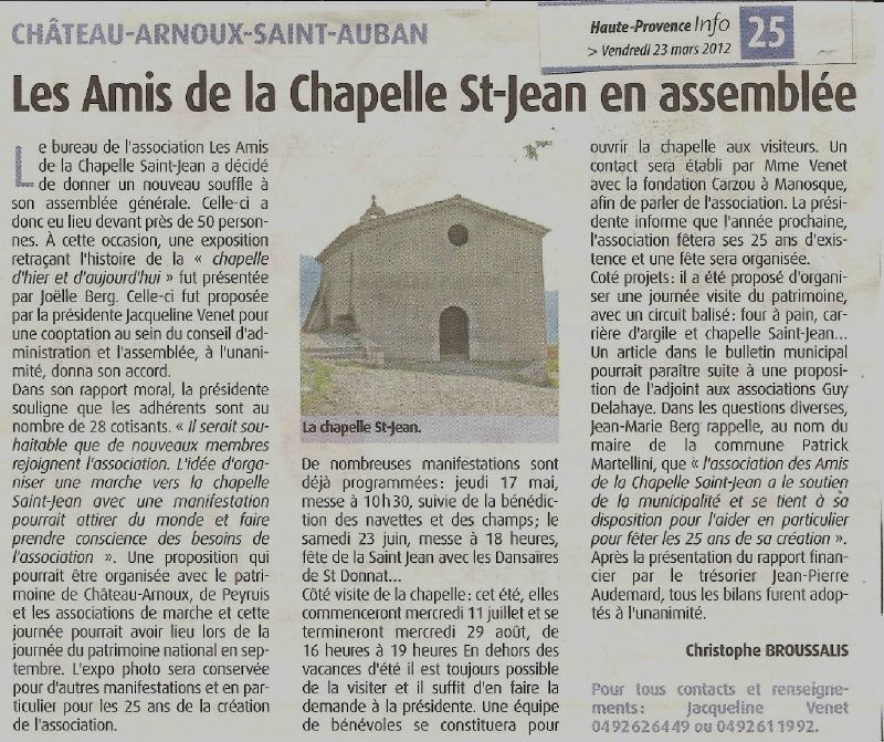 Article Hte Provence Infos