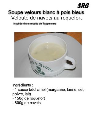 soupe velours blancs a pois bleu (page 1)