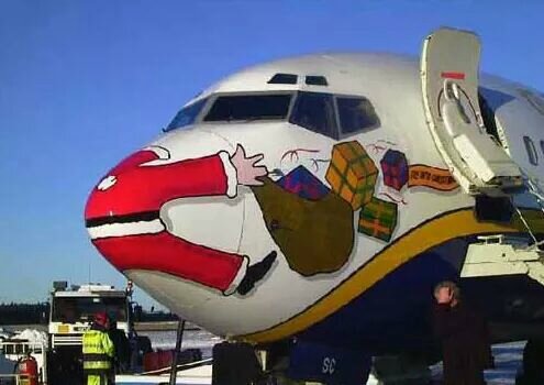 Père Noël avion