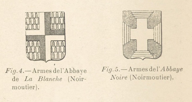Armes de l'Abbaye de la Blanche et Noir de Noirmoutier