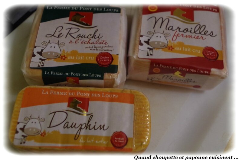 pommes de terre soufflées, salade verte et fromages-3748