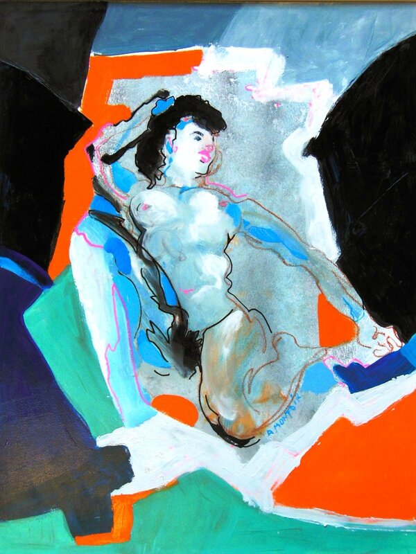 dessin peinture tableaux de nus contemporain (1)