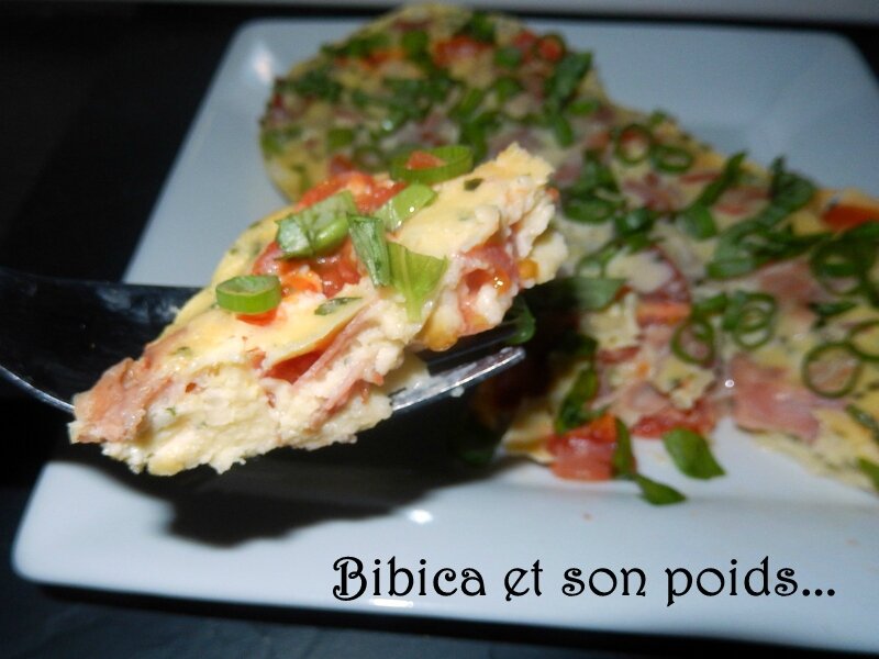 Quiche à l'italienne {Omelette Party-Cuiseur Solo de Tup} bouchée