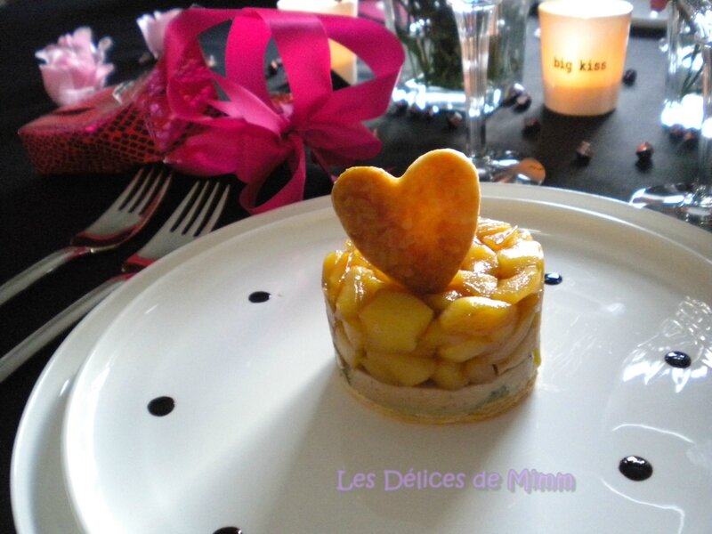 Tatin au foie gras et aux pommes caramélisées flambées au Calvados 4