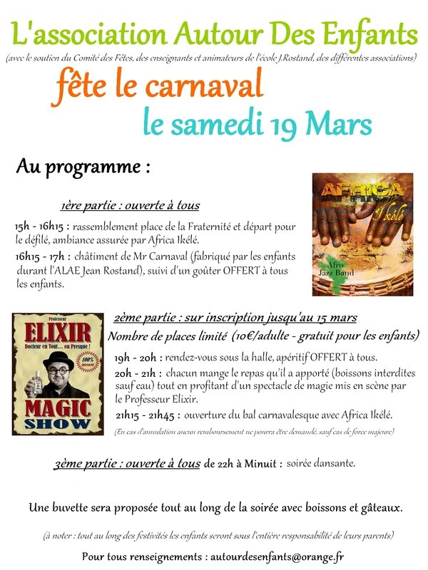 AFFICHE CARNAVAL 2