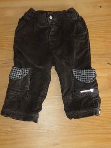 Pantalon CP velours noir 18m