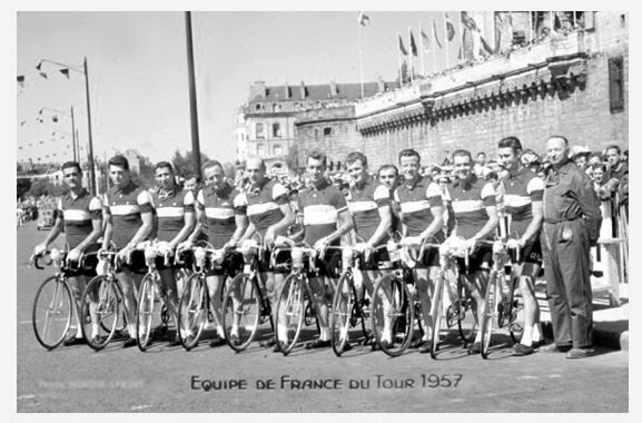 CPA Tour 1957 Equipe de France 2