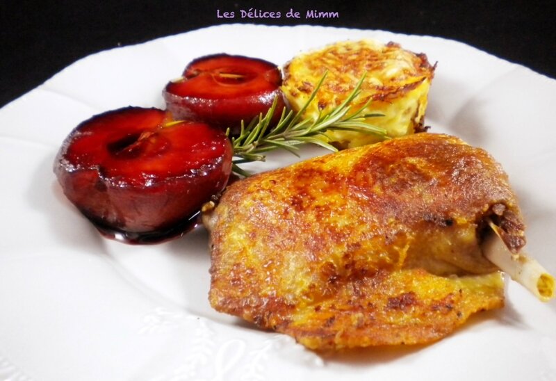 Cuisses de canard confit aux pommes d’amour 3