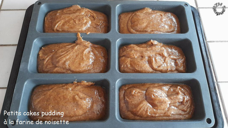 0421 Petits cakes pudding à la farine de noisette 2