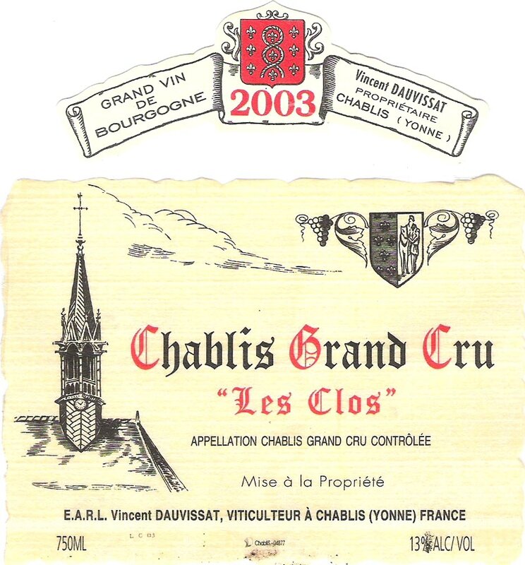 B9 Chablis Grand Cru-Les Clos-Vincent Dauvissat_2003