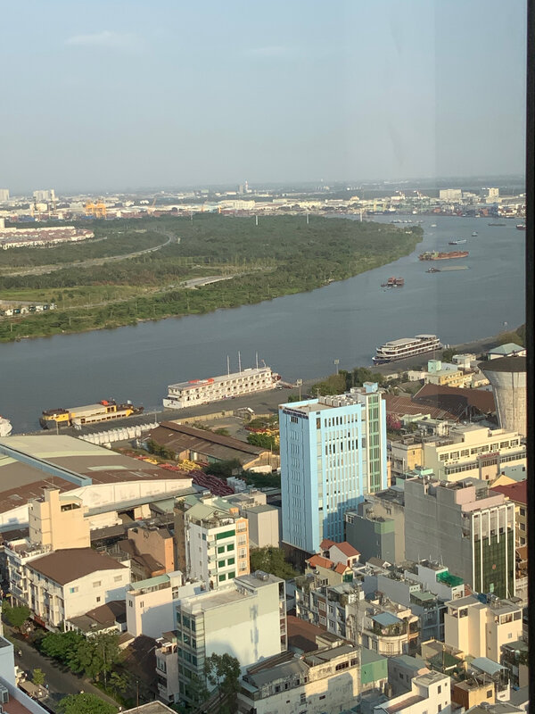 Vue sur le fleuve Saigon 