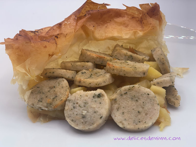 Croustillant de boudin blanc aux pommes 2