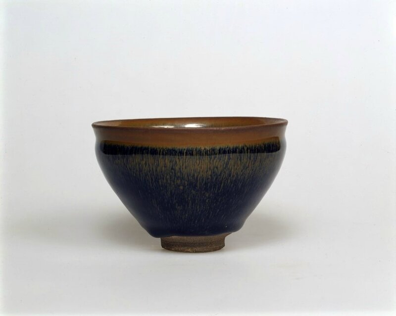 Tea Bowl with Indented Lip and Russet Hare's-Fur Markings, Song dynasty, 12th-13th century