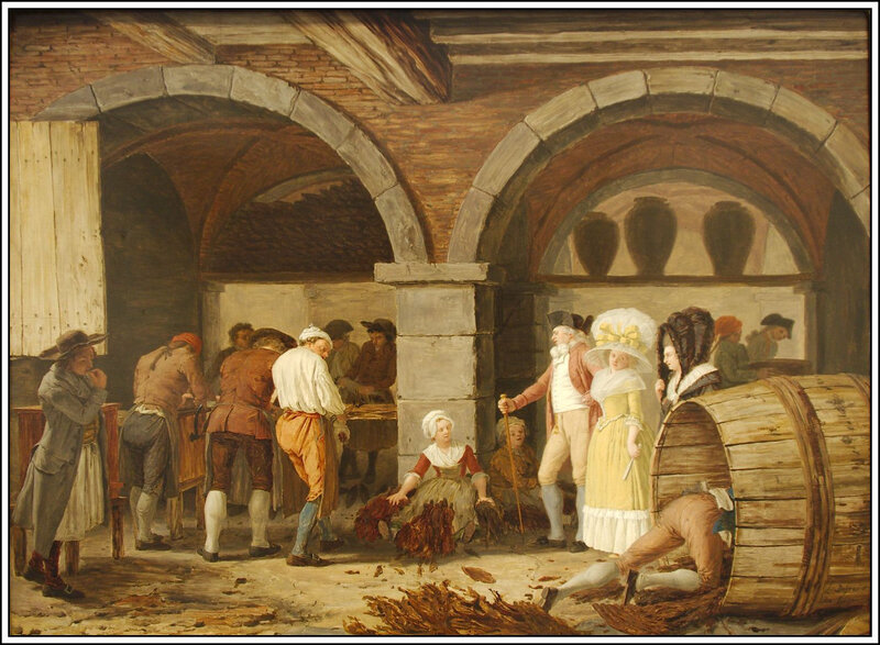 Léonard Defrance - visite à la manufacture de tabacs - 1787-1788