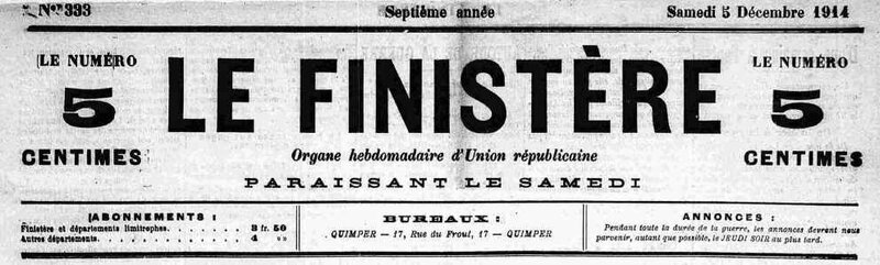 Le Finistère journal