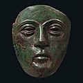 <b>A</b> Roman bronze and iron cavalry parade mask, <b>circa</b> <b>1st</b> <b>century</b> <b>A</b>.<b>D</b>.