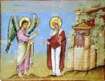 Annonciation, codex d'Egnert