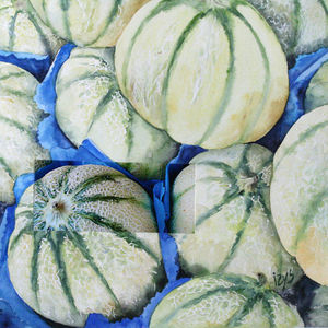 Melons_22x22cm