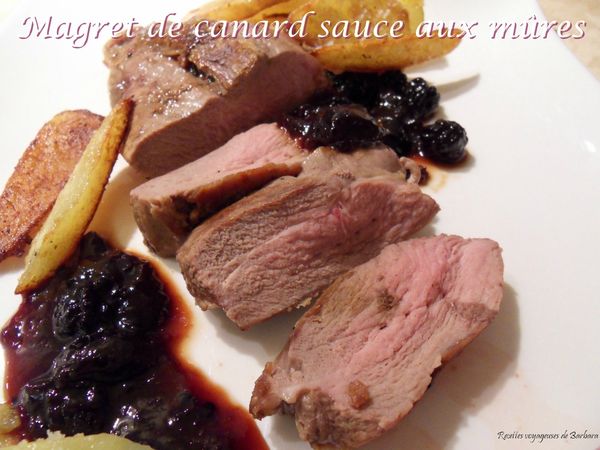 magret de canard sauce aux mures1