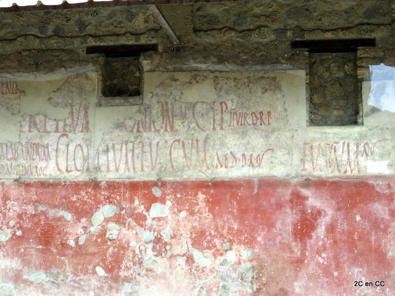 Inscription électorale en faveur de M. Casellium - Pompéi