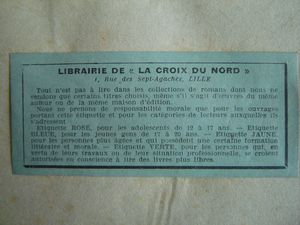 Avertissement libraire