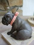 bulldog,chien,animaux,céramique,terre,argile,modelage,sculpture,art,raku,oxyde,statuettes,poterie (4)