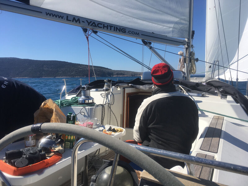Voiles en ciseaux dans le Creski Zaljev, dimanche 15 mars 2020 (5)