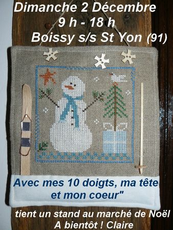 affiche marché de Noël Boissy