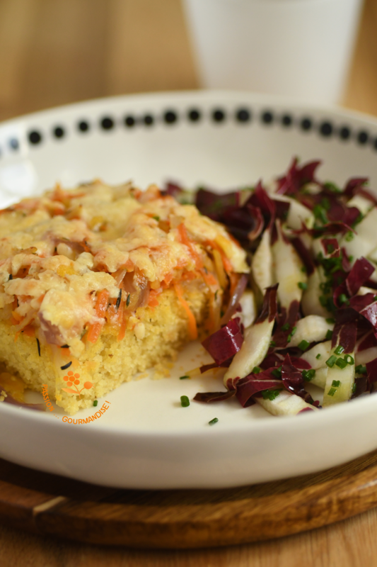 Pain de maïs aux légumes gratinés au Cheddar_6