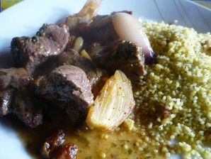 tajine d'agneau aux échalotes