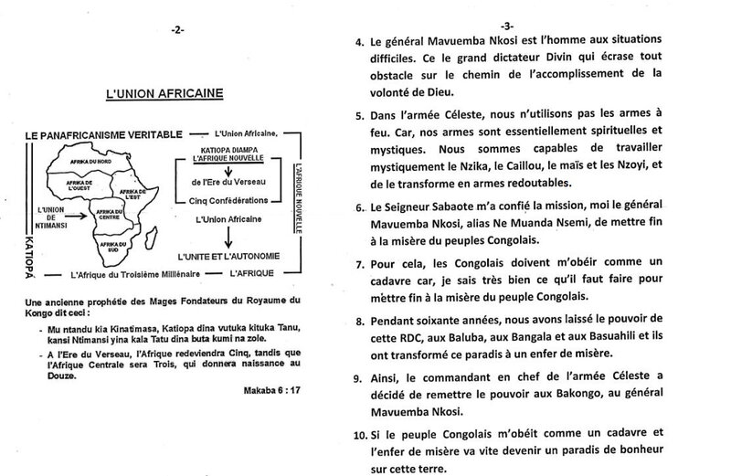 CONGOLAIS SI VOUS VOULEZ SORTIR DE LA MISERE OBEISSEZ MOI COMME UN CADAVRE b