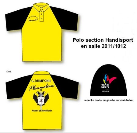 polo-jaune handisport 2011-2012